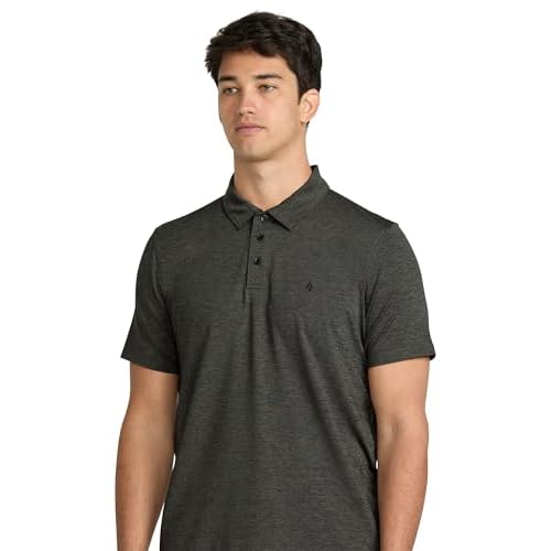 Volcom Men's Hazard Performance Short Sleeve Lightweight Golf Polo
