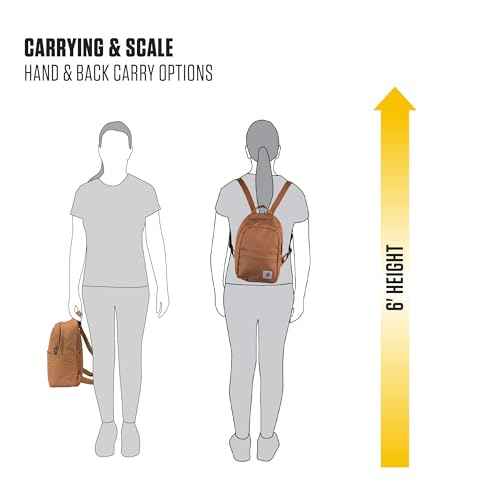 Carhartt Classic Mini Backpack, Durable, Water-Resistant Backpack with Adjustable Shoulder Straps, Black