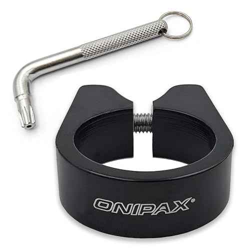 ONIPAX Anti-Theft Bicycle Seat Post Clamp Aluminum Alloy 31.8MM/34.9MM Black