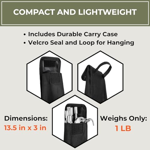 33-Inch Stainless Steel Camping Tripod for Cooking, Adjustable & Lightweight