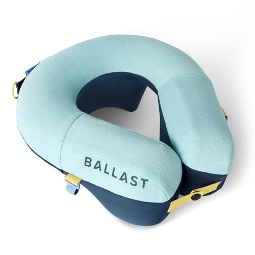 Ballast Pro Inflatable Beach & Travel Pillow - Tropical Blue, Water-Resistant