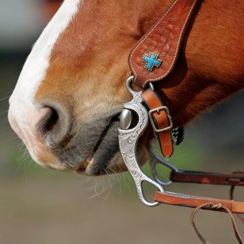 Pro Series Aluminum Horse Bit with Copper Inlay, 5 Inch Mouth, 8.5 Inch Cheeks