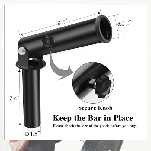 T Bar Row Landmine Attachment for 2-Inch Olympic Bars - Heavy Duty Steel Swivel