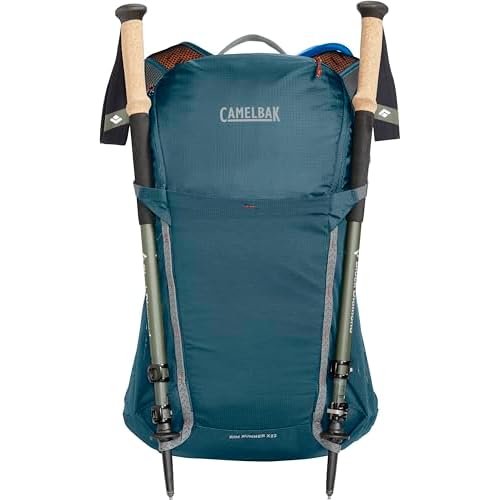 CamelBak Rim Runner X22 Hiking Hydration Backpack with 1.5L Crux Reservoir, Blue Granite