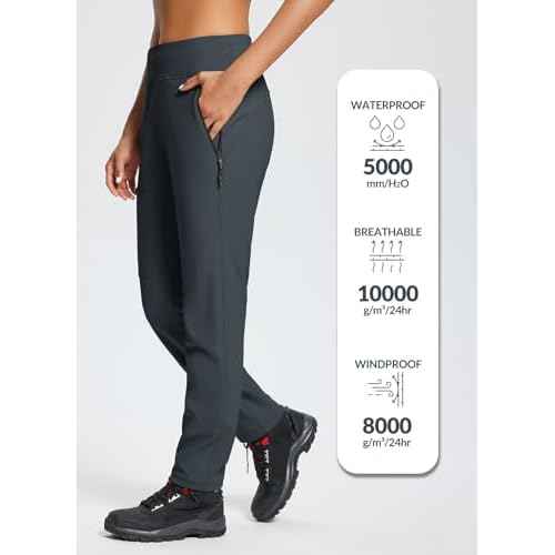 baleaf Women's Fleece Lined Pants Water Resistant Hiking Pants Winter Cold Weather Sweatpants Insulated Ski Snow Pants