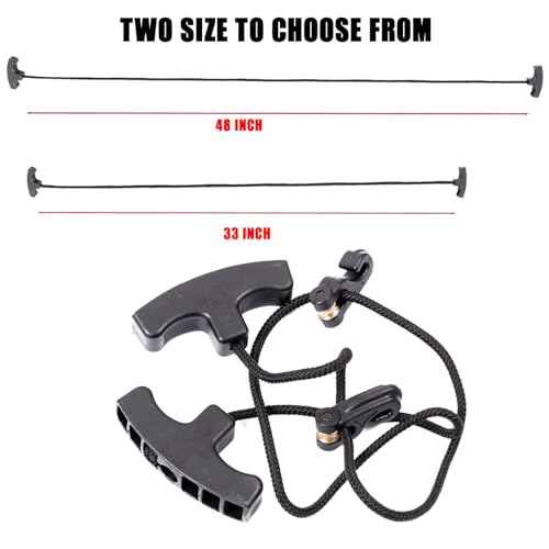 SOPOGER Crossbow Cocking Rope, Crossbow Cocking Device T Handle Crossbow Draw Assist, Crossbow Pull Cord Rope Cocker String Puller Assist Tool