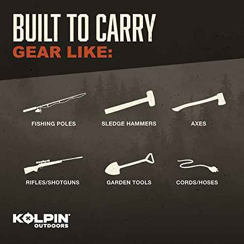 Rhino Grip¢ç Pro - Polaris UTV, Pair - Heavy Duty Carriers for Shovels, Guns, Bows, Augers, etc. - Use on Polaris Ranger, General, Xpedition, Pro XD