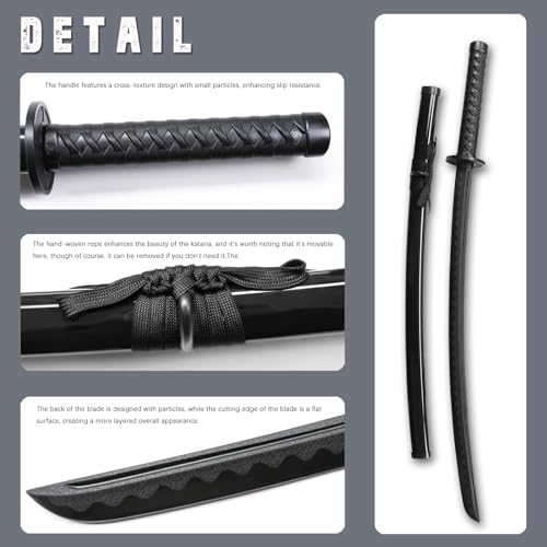 Polypropylene Training Katana Sword Set for Martial Arts Practice with Belt and Stand