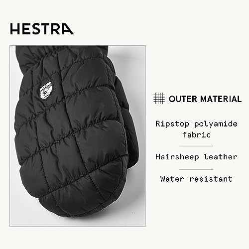 Hestra Moon Mitt, Heavily Insulated Long Cuff Mitten for Alpine Skiing, Snowboarding, Cross Country Ski & Snowshoeing
