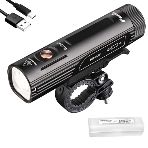 Fenix BC26R USB-C Rechargeable Bike Light,1600 Lumens Super Bright with LumenTac Organizer