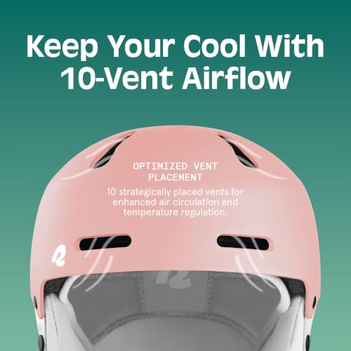 Adjustable Snow Helmet for Ski & Snowboarding with Ventilation & Safety Shell