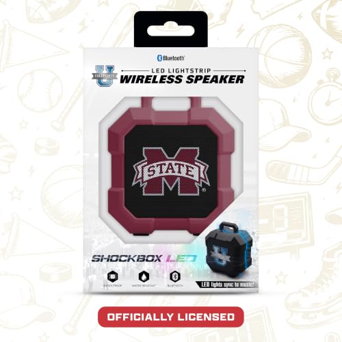 NCAA Shockbox LED Wireless Bluetooth Speaker - Alabama Crimson Tide / One Size / Team Color