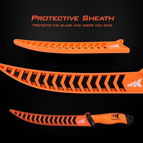 9-Inch Fillet Knife with Protective Sheath - Razor Sharp Stainless Steel