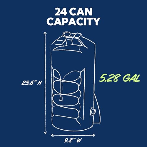 20L Floating Dry Bag Cooler - Leakproof Roll Top Waterproof Backpack
