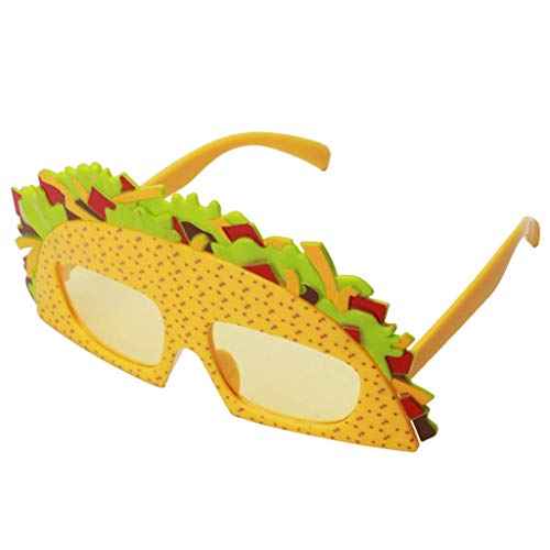 Sandwich Eyeglasses Novelty Funny Eye Glasses Sunglasses Eyewear for Adults Kids - Yellow