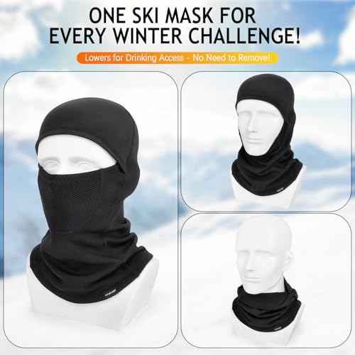 Ski Mask,Balaclava Face Mask for Men&Women,Winter Windproof and Warm,UV Protection Mask,Motorcycle Snowboard&Riding