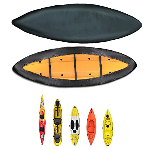 Heavy Duty Waterproof Kayak Cover with UV Protection for Outdoor Storage 10.2-11.5FT