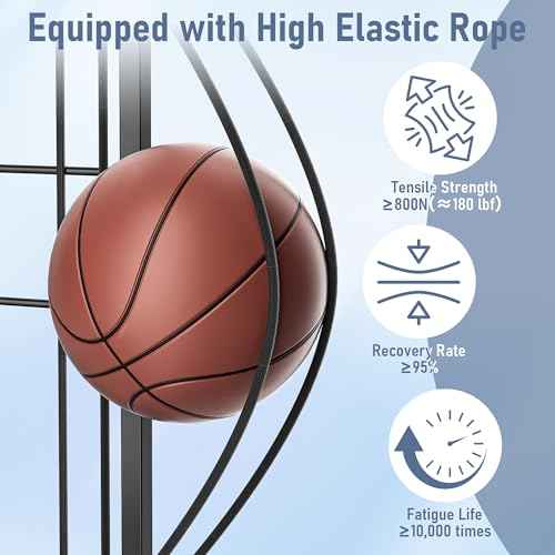 Sports Equipment Organizer Rolling Ball Storage Cart Garage Toy Storage Ball Holder Garage Organizer Sport Rack with Side Bracket for Basketball,Football, Garage, Gym