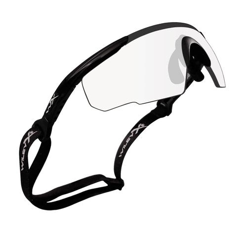 Wiley X Saber Advanced Shooting Glasses ANSI Z87.1+ Safety Sunglasses for Men and Women, UV and Eye Protection for Hunting and Shooting Matte Black Frames, Clear Lenses, Ballistic Rated