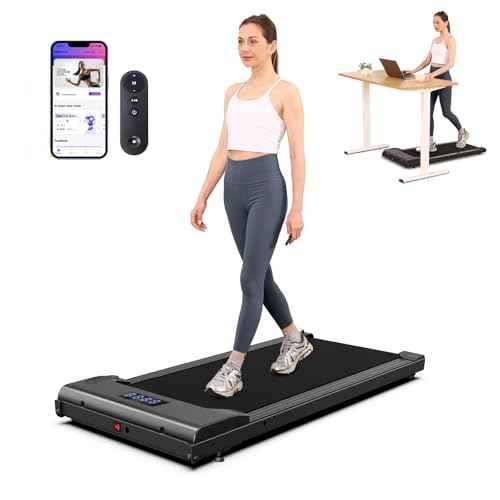Lichico Walking Pad Under Desk Treadmill£¬Portable Small Treadmills for Home and Office£¬Super Quiet Brushless Motorized Walking Jogging Running Machine with Remote Control