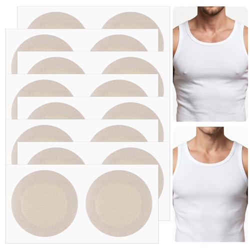 Men's Nipple Covers 50 Pairs Anti-Chafing Tape for Running Gym Sports