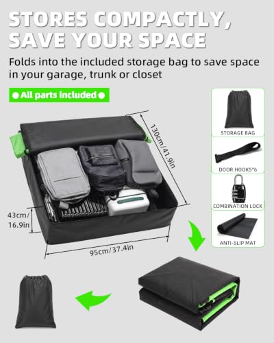 Panoyu Waterproof Rooftop Cargo Carrier Bag 21 Cu Ft for SUVs & Vans