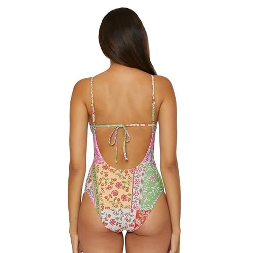 Lucky Brand Women's Seville Maillot One Piece Swimsuit, Adjustable, Bathing Suits