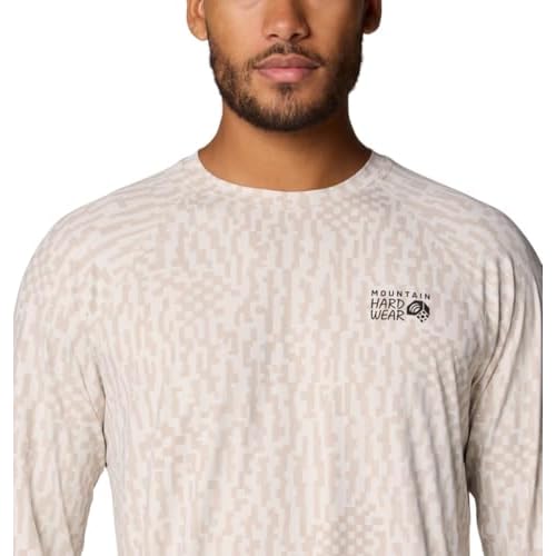 Mountain Hardwear Men's Crater Lake Long Sleeve Crew Shirt for Hiking, Camping, Outdoor Adventures, and Casual Wear