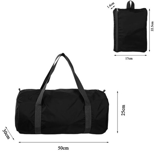 Duffel Bag 20 Inches Foldable Gym Bag for Men Women Duffle Bag Lightweight with Inner Pocket for Travel Sports(Black)