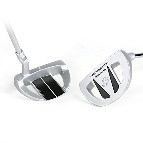 Right Hand Mallet Golf Putter 35 Inches - Silver/Black - Forgiving Design