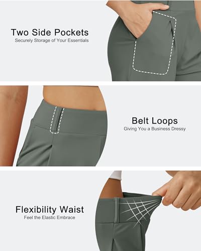 G4Free EverGoing Dressy Casual Shorts for Women with Pleats & Pockets - 4"