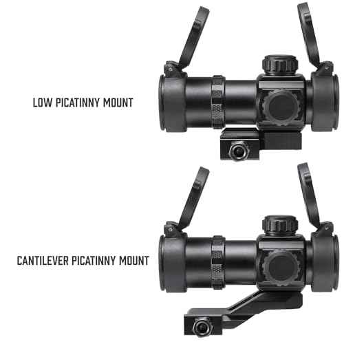 Barska Red Dot Sight ? Compact Reflex Optic Scope with Adjustable Brightness for Rifles, Shotguns, Handguns, and Crossbows