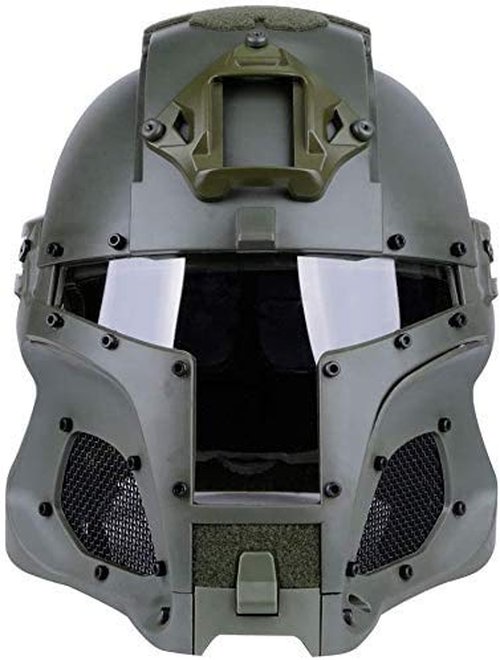 N/W Men's Cosplay Airsoft Paintball Full Face Protective Helmet, Medieval/Knight Style, Adult, Medium, 3.2 pounds