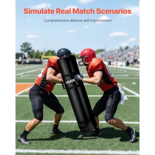VEVOR PVC Step Over Dummy, High-Density Sponge Blocking Pad Equipment, Heavy Duty Tackle Dummies with Handles, Great for Footwork Drills Sports Training Practice
