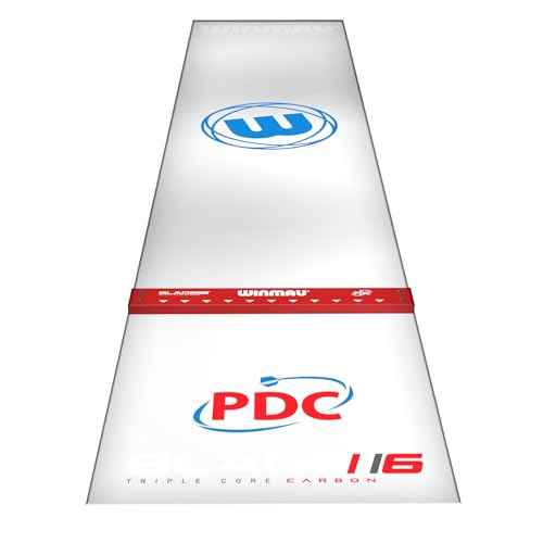 WINMAU Clearzone PVC Darts Mat with Integrated Oche Line