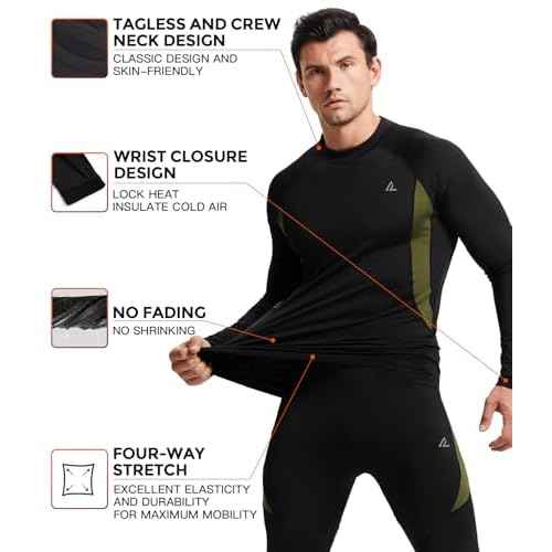 CL convallaria Thermal Underwear Long Johns Set Mens Winter Gift Hunting Gear Sport Base Layer Bottom Top