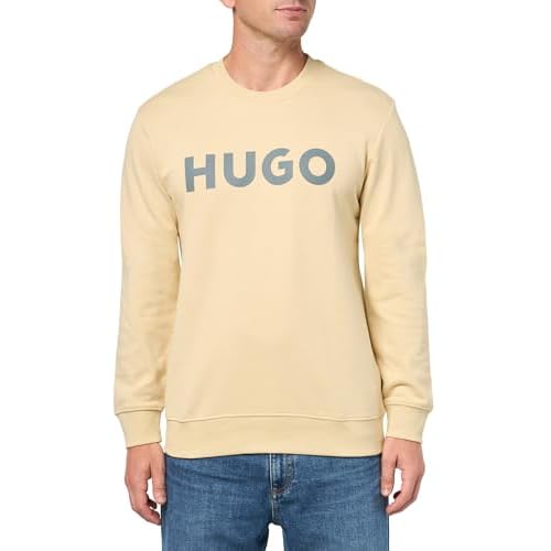 HUGO Men's Big Logo Pullover Sweatshirt