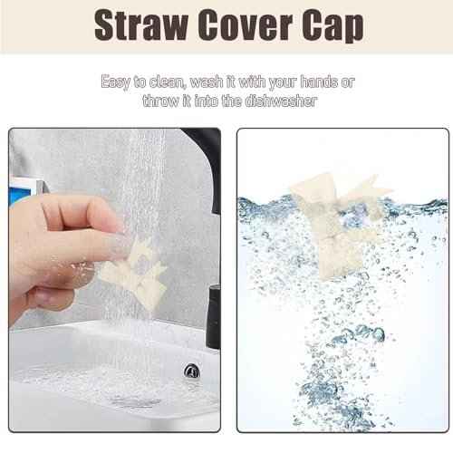 6Pcs Silicone Straw Toppers Covers for Stanley Cups 40/30oz 10mm(0.4in) Dust-Proof Bow Straw Covers Toppers Suitbale for Stanley Cup Accessories Reusable Straws Caps (Colorful F)