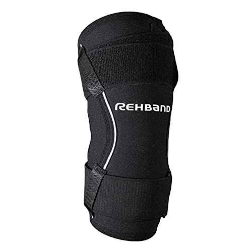 Rehband X-RX Elbow Support, 1 piece, elbow compression 7mm neoprene, weighltifting workout, Colour:Black, Size:Medium, Side:Right