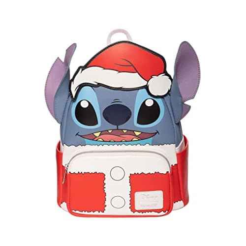 Loungefly Lilo & Stitch Holiday Santa Stitch Mini Backpack - Entertainment Earth Exclusive Multicolored