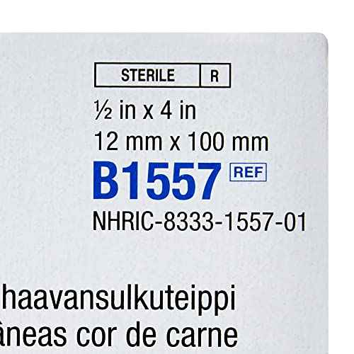 Steri-Strip Closure Flexible Skin Strip .5 x 4 Sterile B1557, 50 Ct