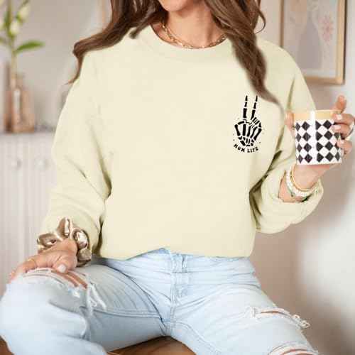 Mom Life Sweatshirt Mama Sweatshirts for Women Skeleton Halloween Long Sleeve Shirt Rock Crewneck Graphic Pullover