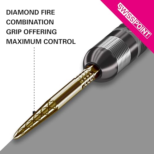 Target Darts Swiss Point DX Gold 35mm Interchangeable Dart Tips - Set of 3