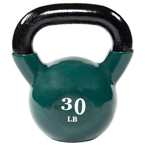 Fitvids All-Purpose Color Vinyl Coated Kettlebell, 5-50 Pounds