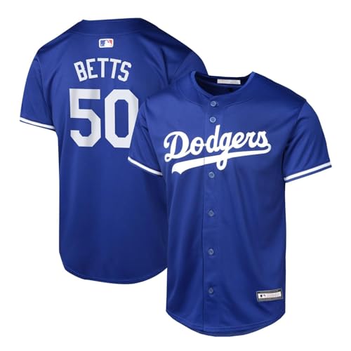 Outerstuff Los Angeles Dodgers Mookie Betts Youth Baseball Jersey, Alternate Blue, Size 8-20