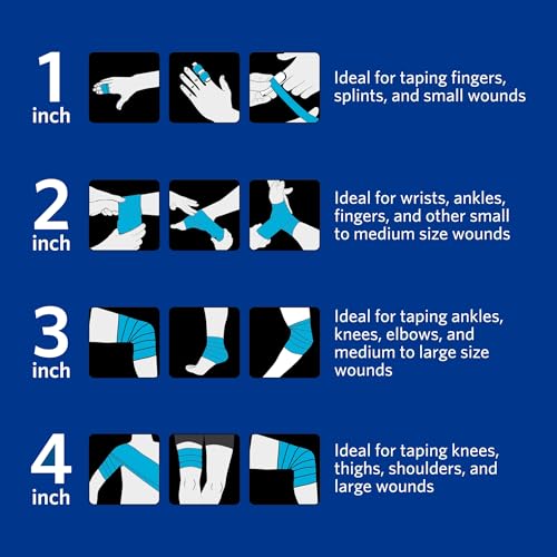 Self-Adhering Elastic Bandage - Non-Latex, 3 Inch - Tan, 2 Rolls - Comfortable First Aid Wrap