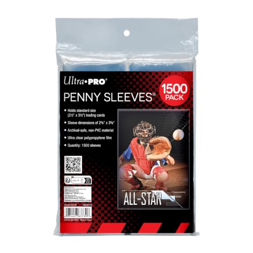 Trading Card Penny Sleeves 3 Pack of 500 - Clear, Acid-Free, Standard Size