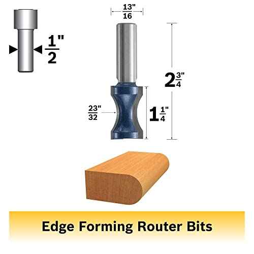 Bosch 84440M 23/32 in. x 1-1/4 in. Carbide Tipped Convex Edging Bit