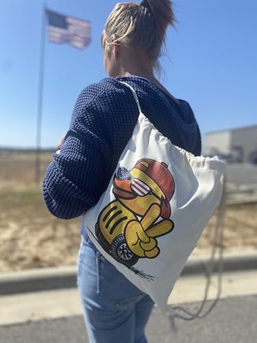 Ducks for Ducking Canvas Backpack - 16x13 Inch Duck Bag Holds 65 Rubber Ducks, SUV Gift