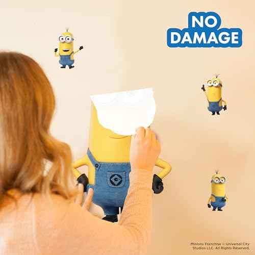 Despicable Me Minions Kevin Wall Decals - Set of 4 Vinyl Wall Stickers Bedroom Decorations - Peel and Stick Room Decor